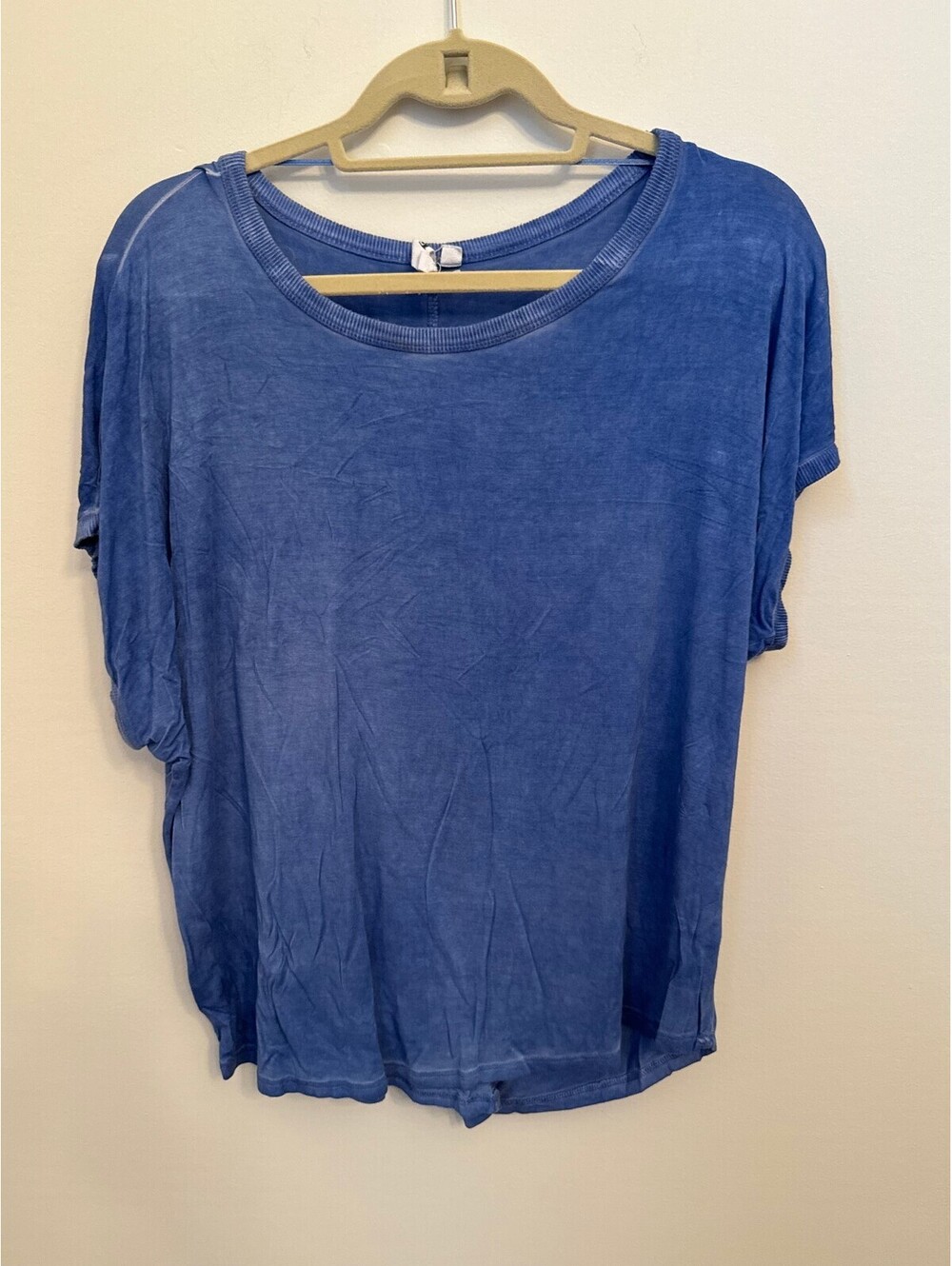 Cable & Gauge blue short sleeve top
